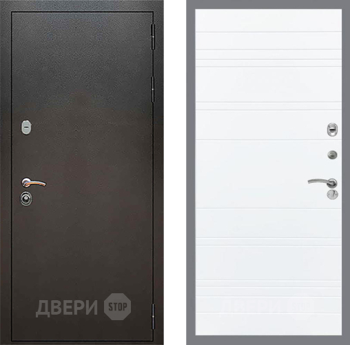 Входная металлическая Дверь Рекс (REX) 5 Серебро Антик Line Силк Сноу в Луховицах