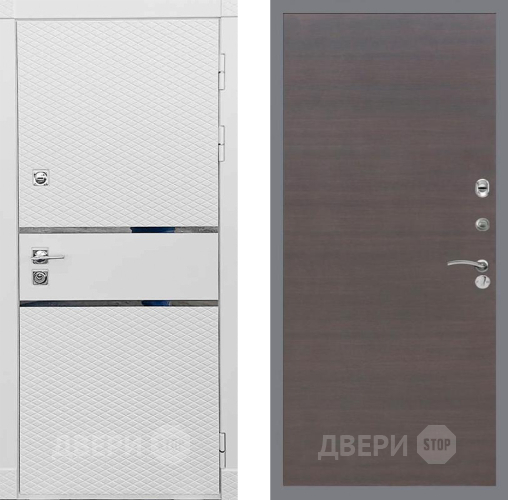 Дверь Рекс (REX) 15 Силк Сноу GL венге поперечный в Луховицах