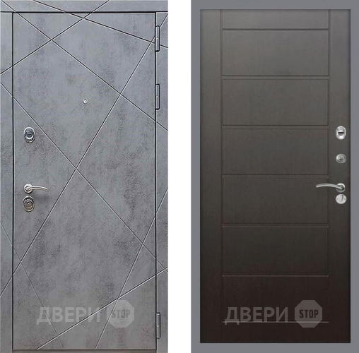 Дверь Рекс (REX) 13 Бетон Темный Сити Венге в Луховицах