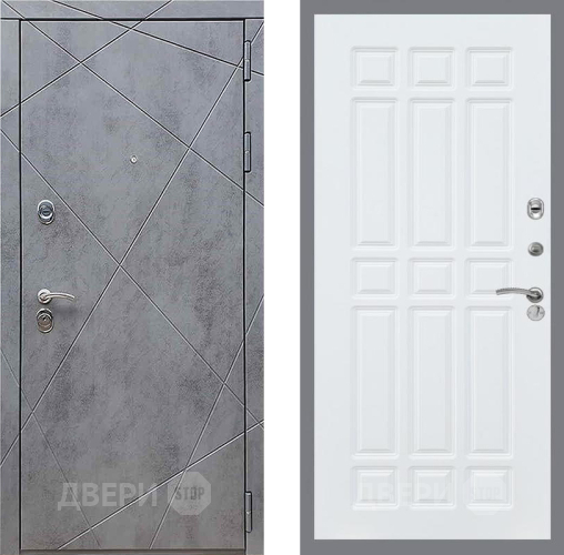 Дверь Рекс (REX) 13 Бетон Темный FL-33 Силк Сноу в Луховицах