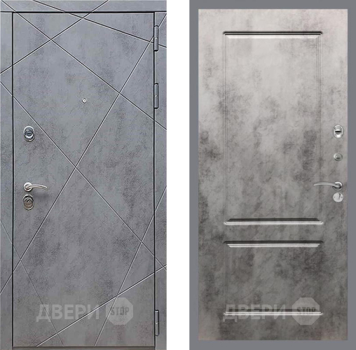 Входная металлическая Дверь Рекс (REX) 13 Бетон Темный FL-117 Бетон темный в Луховицах