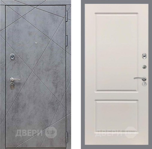 Входная металлическая Дверь Рекс (REX) 13 Бетон Темный FL-117 Шампань в Луховицах