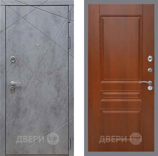 Дверь Рекс (REX) 13 Бетон Темный FL-243 Итальянский орех в Луховицах
