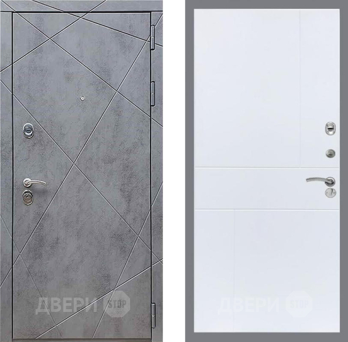 Дверь Рекс (REX) 13 Бетон Темный FL-290 Силк Сноу в Луховицах