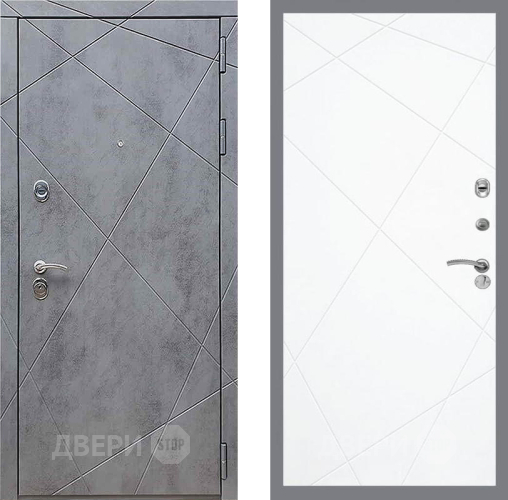 Дверь Рекс (REX) 13 Бетон Темный FL-291 Силк Сноу в Луховицах