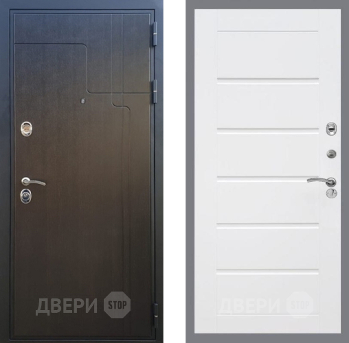 Входная металлическая Дверь Рекс (REX) Премиум-246 Сити Белый ясень в Луховицах