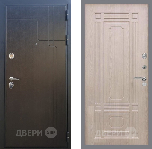 Входная металлическая Дверь Рекс (REX) Премиум-246 FL-2 Беленый дуб в Луховицах