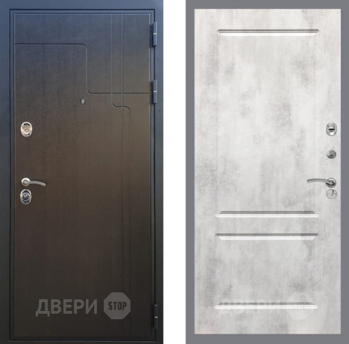 Входная металлическая Дверь Рекс (REX) Премиум-246 FL-117 Бетон светлый в Луховицах