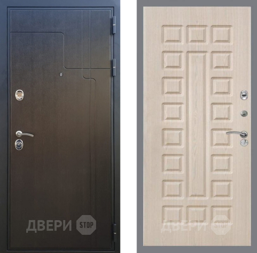 Входная металлическая Дверь Рекс (REX) Премиум-246 FL-183 Беленый дуб в Луховицах