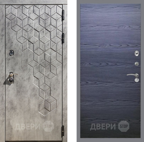 Дверь Рекс (REX) 23 GL Дуб тангенальный черный в Луховицах