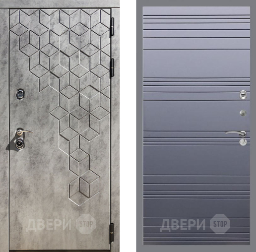 Дверь Рекс (REX) 23 Line Силк титан в Луховицах