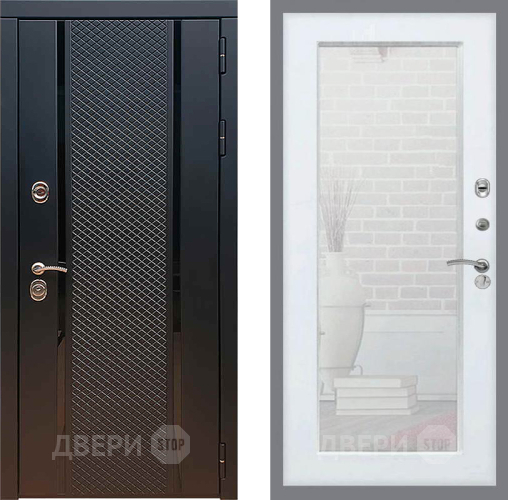 Дверь Рекс (REX) 25 Зеркало Пастораль Белый ясень в Луховицах