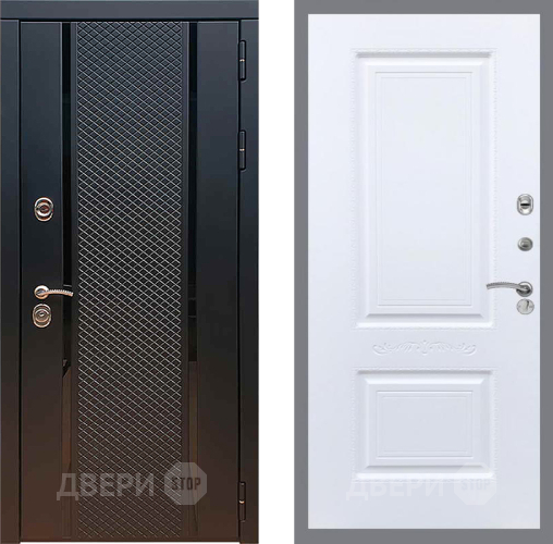 Входная металлическая Дверь Рекс (REX) 25 Смальта Силк Сноу в Луховицах
