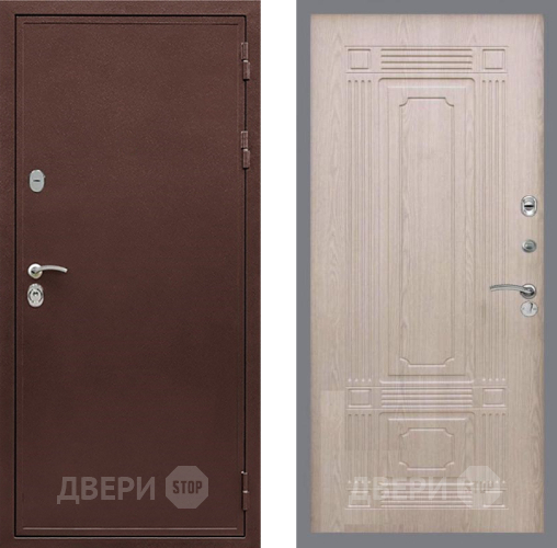 Входная металлическая Дверь Рекс (REX) 5 металл 3 мм FL-2 Беленый дуб в Луховицах