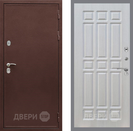 Входная металлическая Дверь Рекс (REX) 5 металл 3 мм FL-33 Лиственница беж в Луховицах