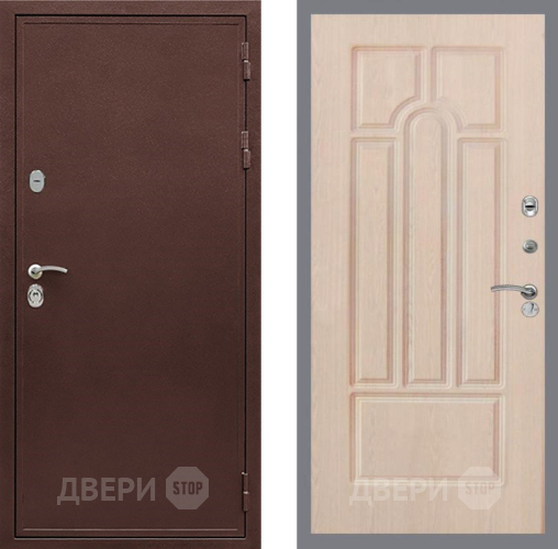 Входная металлическая Дверь Рекс (REX) 5 металл 3 мм FL-58 Беленый дуб в Луховицах