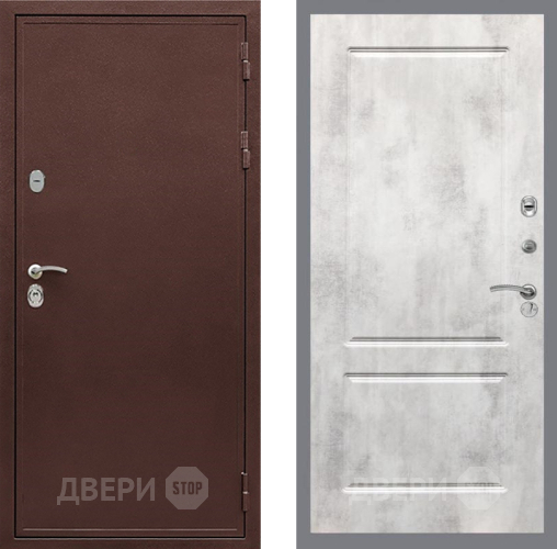 Входная металлическая Дверь Рекс (REX) 5 металл 3 мм FL-117 Бетон светлый в Луховицах