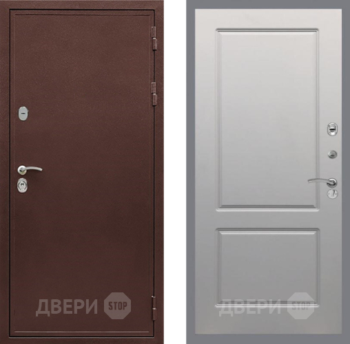 Входная металлическая Дверь Рекс (REX) 5 металл 3 мм FL-117 Грей софт в Луховицах