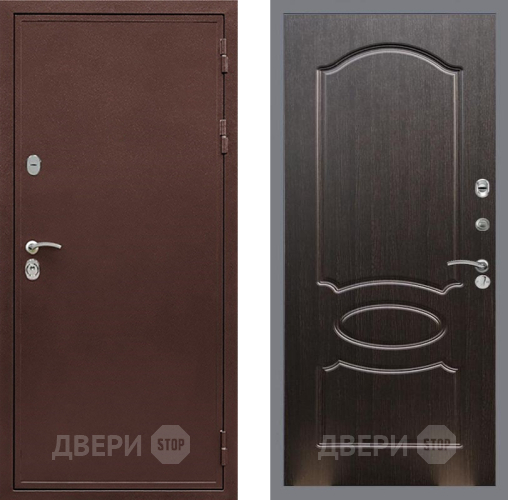 Входная металлическая Дверь Рекс (REX) 5 металл 3 мм FL-128 Венге светлый в Луховицах