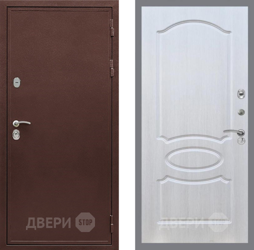 Входная металлическая Дверь Рекс (REX) 5 металл 3 мм FL-128 Лиственница беж в Луховицах