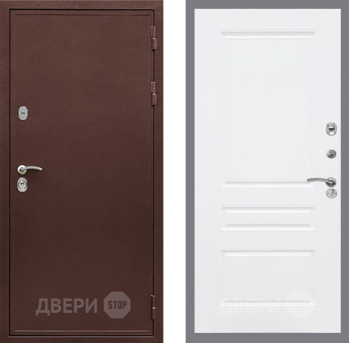 Входная металлическая Дверь Рекс (REX) 5 металл 3 мм FL-243 Силк Сноу в Луховицах