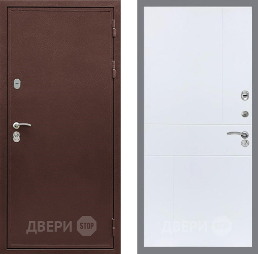 Дверь Рекс (REX) 5 металл 3 мм FL-290 Силк Сноу в Луховицах